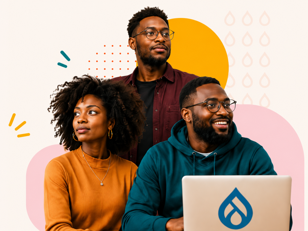 Black in Drupal community members collaborating